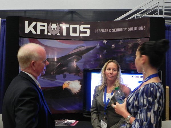 Attendees network with industry at the April C4ISR Symposium.